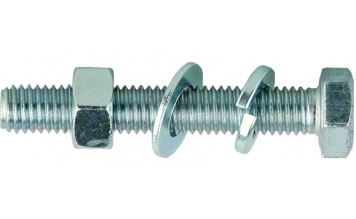 Болт 6*60 с гайкой и шайбой М6 (уп. 20шт.) Болт 6*60 с гайкой и шайбой М6 (уп. 20шт.)