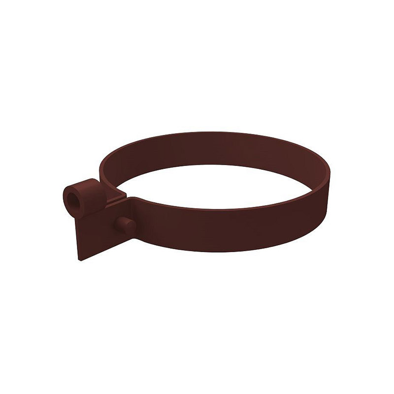 Водосточная система ПВХ (GL) "Классика" Хомут трубы ПВХ Шоколадный Водосточная система ПВХ (GL) "Классика" Хомут трубы ПВХ Шоколадный