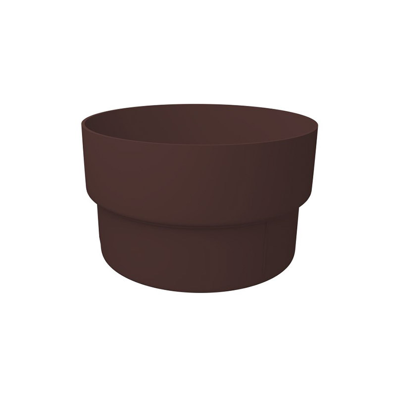 Водосточная система ПВХ (GL) "Классика" Муфта трубы Шоколадная Водосточная система ПВХ (GL) "Классика" Муфта трубы Шоколадная