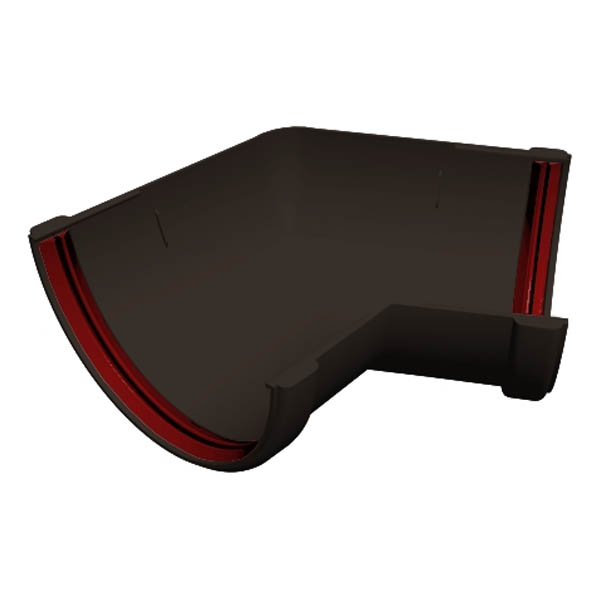 Водосточная система ПВХ (GL) "Классика" Угол желоба 135 град.Шоколадный Водосточная система ПВХ (GL) "Классика" Угол желоба 135 град.Шоколадный