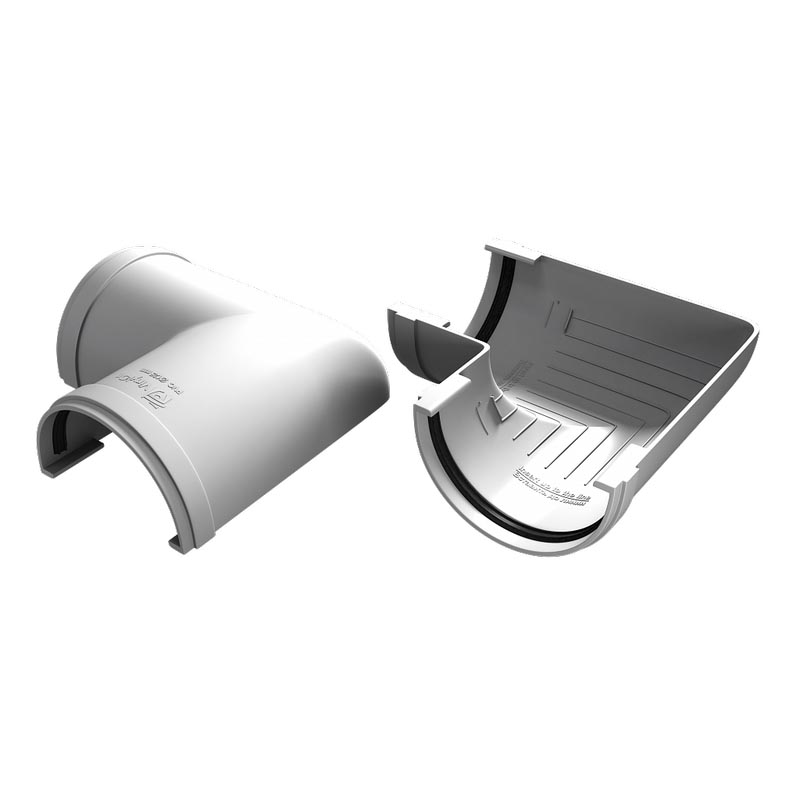 Водосточная система ПВХ (VL)  Угол желоба 90 град. Белый Водосточная система ПВХ (VL)  Угол желоба 90 град. Белый