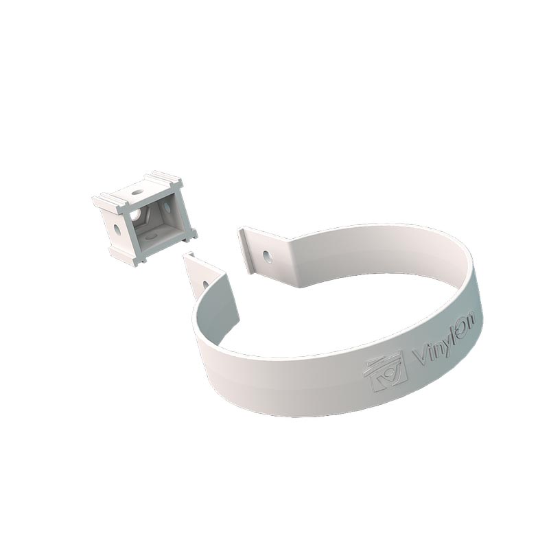 Водосточная система ПВХ (VL) Хомут трубы ПВХ Белый Водосточная система ПВХ (VL) Хомут трубы ПВХ Белый