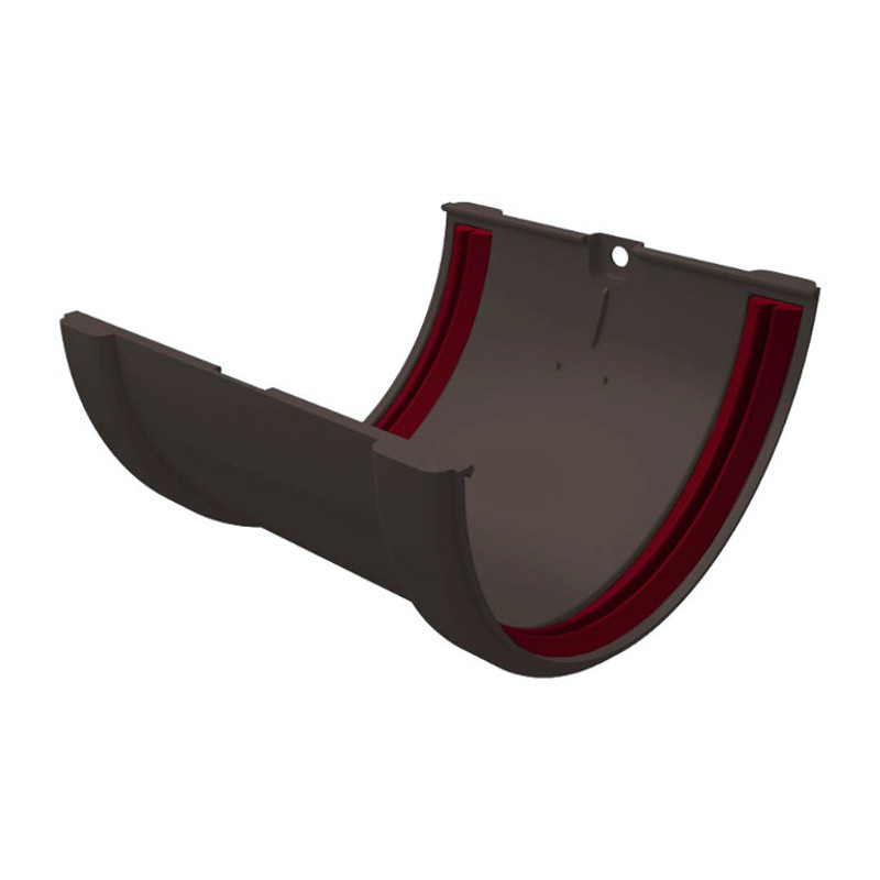 Водосточная система ПВХ (GL) "Классика" Муфта желоба Графит Водосточная система ПВХ (GL) "Классика" Муфта желоба Графит