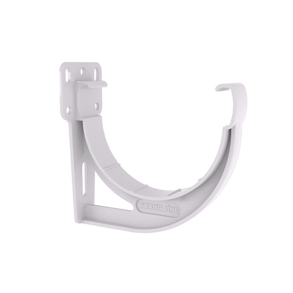 Водосточная система ПВХ (GL) "Дизайн" 135мм Кронштейн желоба ПВХ Белый Водосточная система ПВХ (GL) "Дизайн" 135мм Кронштейн желоба ПВХ Белый