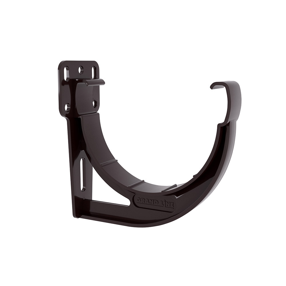 Водосточная система ПВХ (GL) "Дизайн" 135мм Кронштейн желоба ПВХ Коричневый Водосточная система ПВХ (GL) "Дизайн" 135мм Кронштейн желоба ПВХ Коричневый