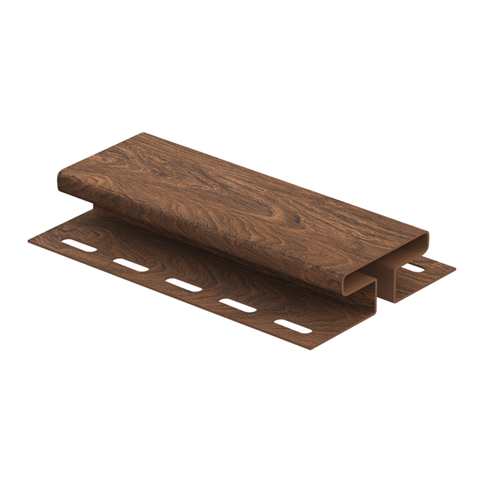 Соединительная планка (ЮП) к софиту ПРОФ Орех темный 3050 мм Соединительная планка (ЮП) к софиту ПРОФ Орех темный 3050 мм