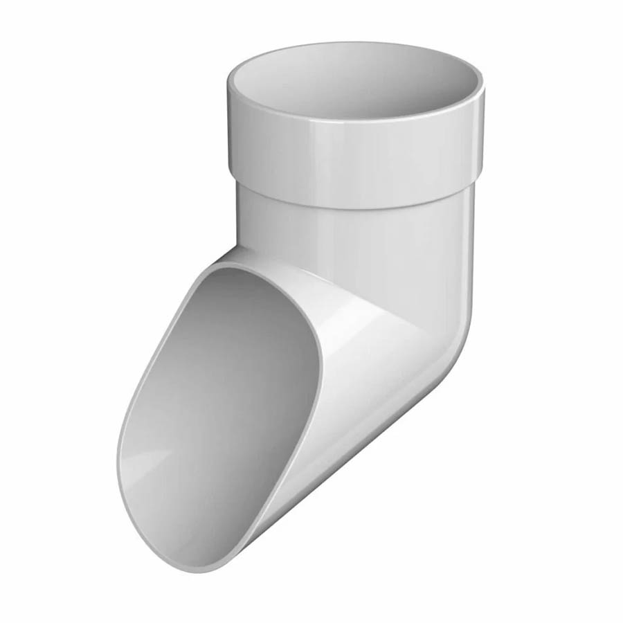 Водосточная система ПВХ (ТН) "Оптима" Слив трубы Белый Водосточная система ПВХ (ТН) "Оптима" Слив трубы Белый