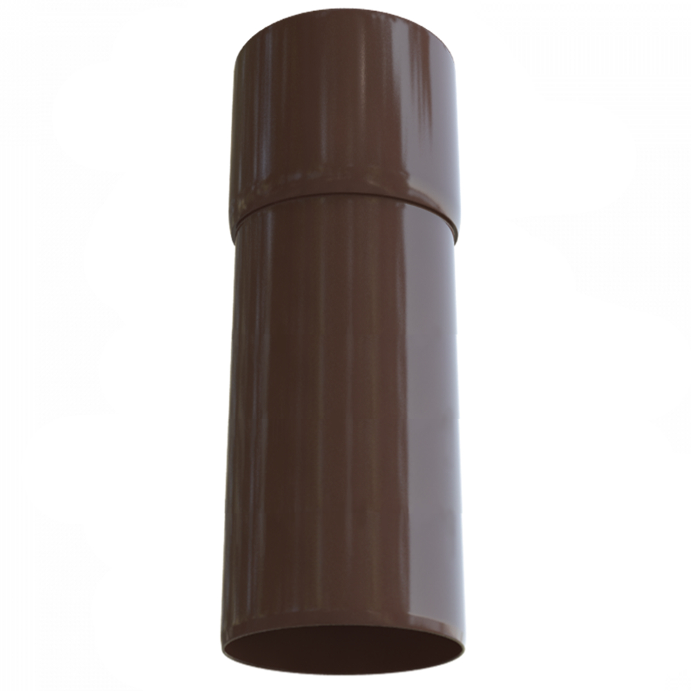 Водосточная система ПВХ (АП) "Элит" Труба водосточная с муфтой Коричневая (d=95 мм) 4000 мм Водосточная система ПВХ (АП) "Элит" Труба водосточная с муфтой Коричневая (d=95 мм) 4000 мм