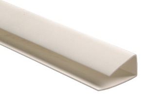 Завершающий элемент ПВХ (ГЛ) Белый (10 мм) 3000 мм