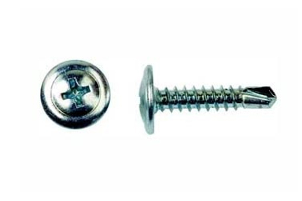 Саморез-сверло 4,2*14, полусфера-прессшайба, цинк (100 шт)