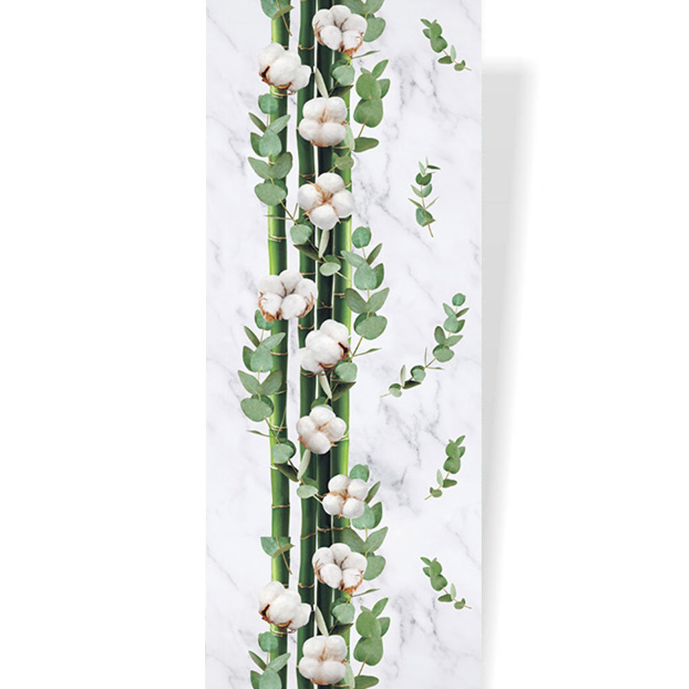 Пластиковая Панель ПВХ Белый мрамор Хлопок "Пластэк Сервис" (9 мм) 250*2600 мм (652)