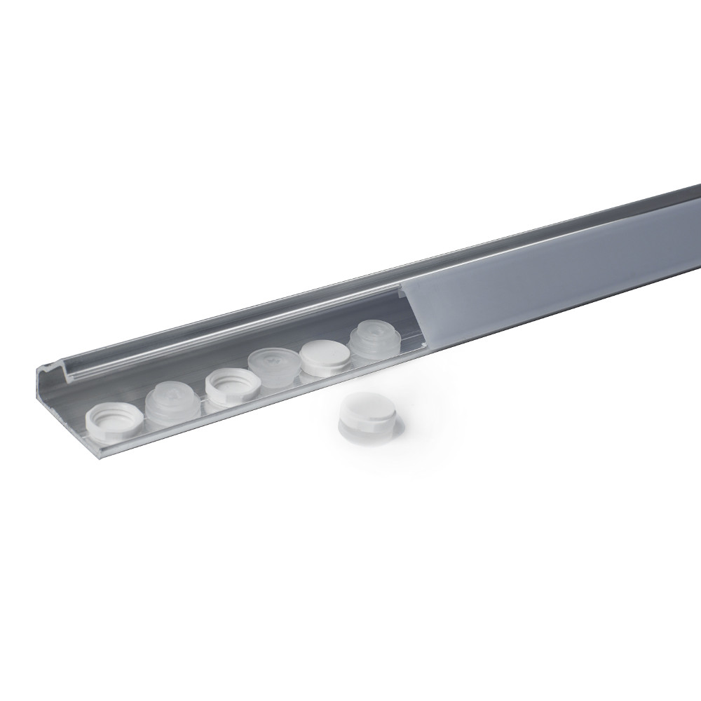 Система крепления "VINTSTROP" алюм.профиль, вставка Прозрачная 2500 мм, 25 креплений