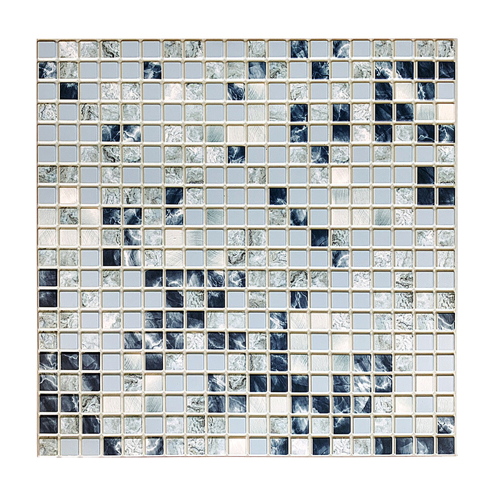 Пластиковая Панель ПВХ самоклеющаяся "GRACE" мозаика "Океан" 482*482*0,3 мм