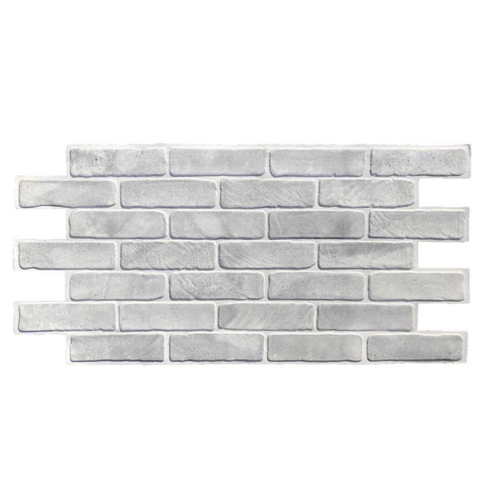 Пластиковая Листовая панель ПВХ "GRACE" Кирпич старый серый  1025*495*0,3 мм