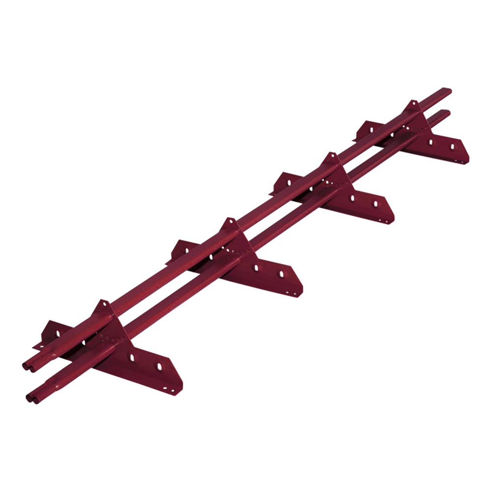 Снегозадержатель RoofSystems ELITE NEXT, труба 40*20*3000мм, 4опоры, красное вино RAL 3005 (овал)