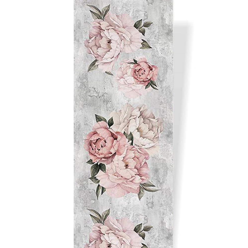 Пластиковая Панель ПВХ Травентин пионы "Пластэк Сервис" (9 мм) 250*2600 мм (651)