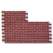 Фасадная панель (АП) "КИРПИЧ" Красный 1140*480 мм (раб.размер 1010*450)