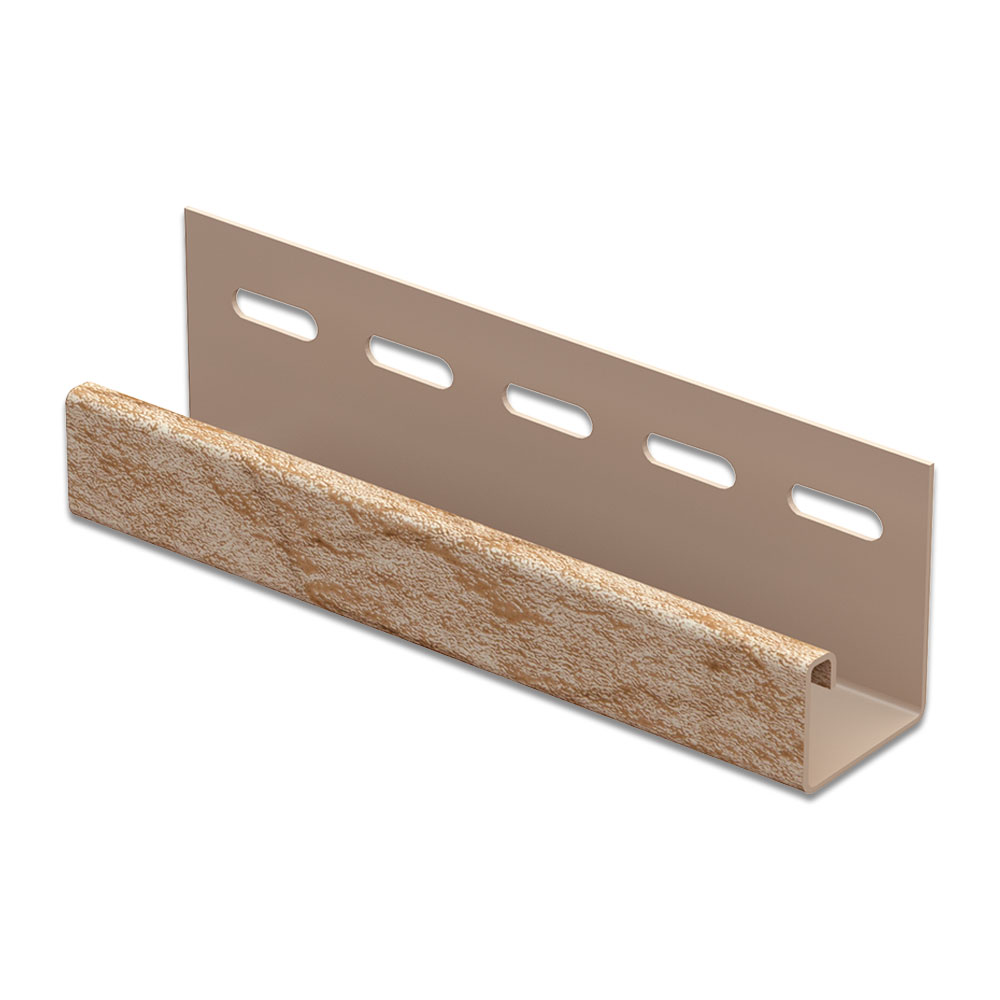 J-trim (ЮП) Стоун-Хаус "Камень" золотистый 3 000 мм