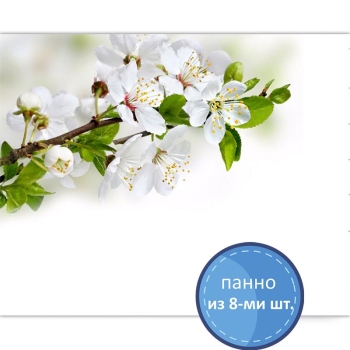 Декоративный потолок ПВХ "Акватон" (9 мм) "NOVITA" Вишня 250*2500 мм (панно из 8шт.)