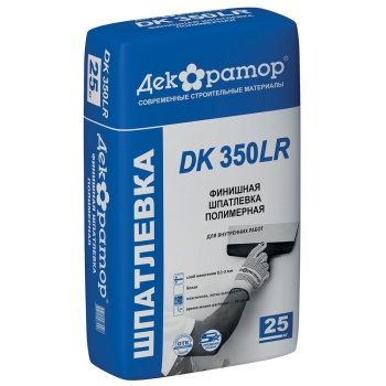 Шпатлевка полимерная финишная Декоратор DK 350 LR (новая рецептура) (25кг)